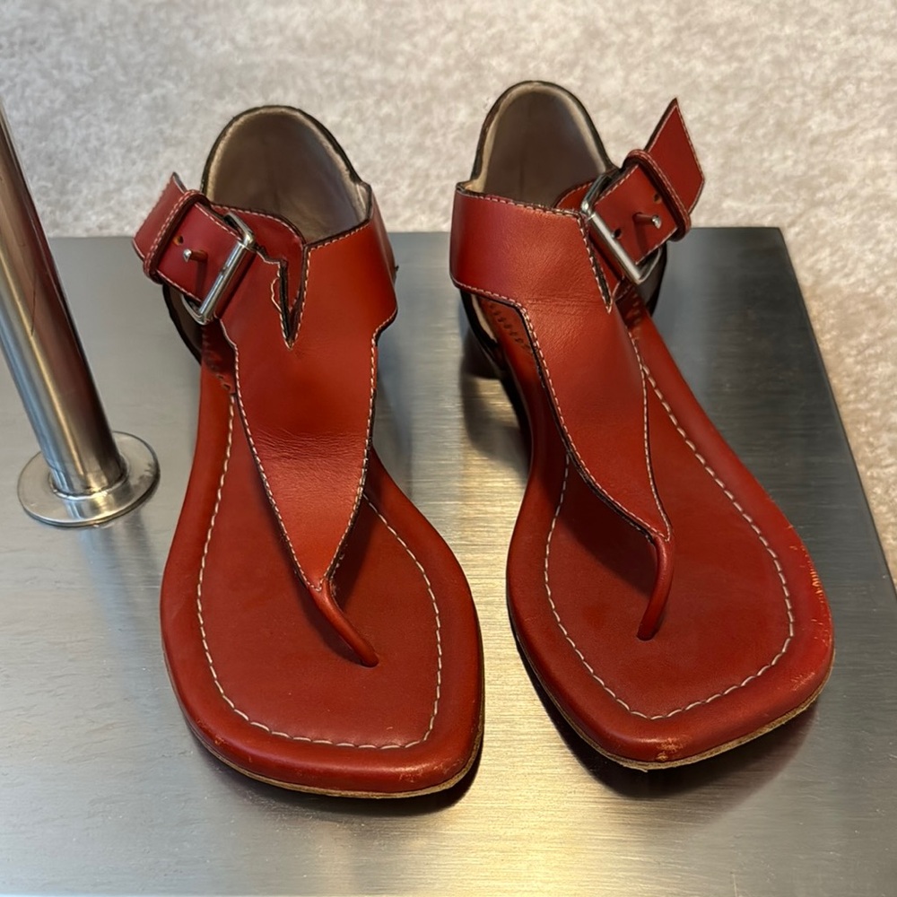 Authentic Christian louboutin Red Leather Sandals